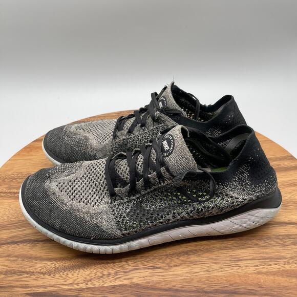 Nike Free RN Flyknit Shoes Mens Size 11 Oreo Running Comfort Walking Gym Sneaker - Picture 3 of 8